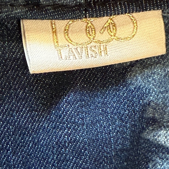 LOGO by Lori Goldstein Women's Shibori Print Denim Wrap Jacket 18 W - Picture 16 of 16